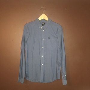 RVCA blue button up